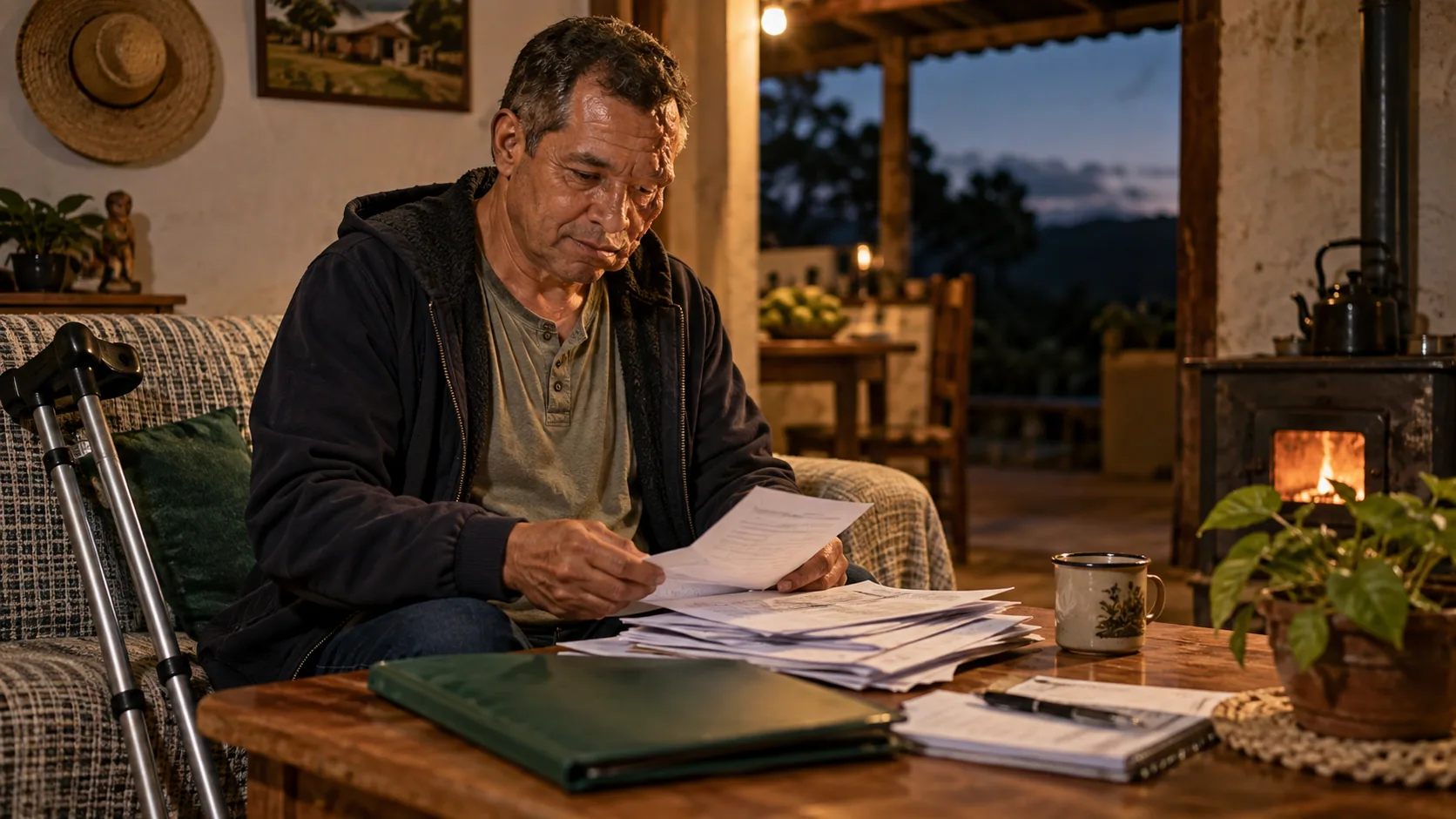 Cena editorial realista sobre Desfiguração facial e barreiras atitudinais, produzida para o Garante Direito