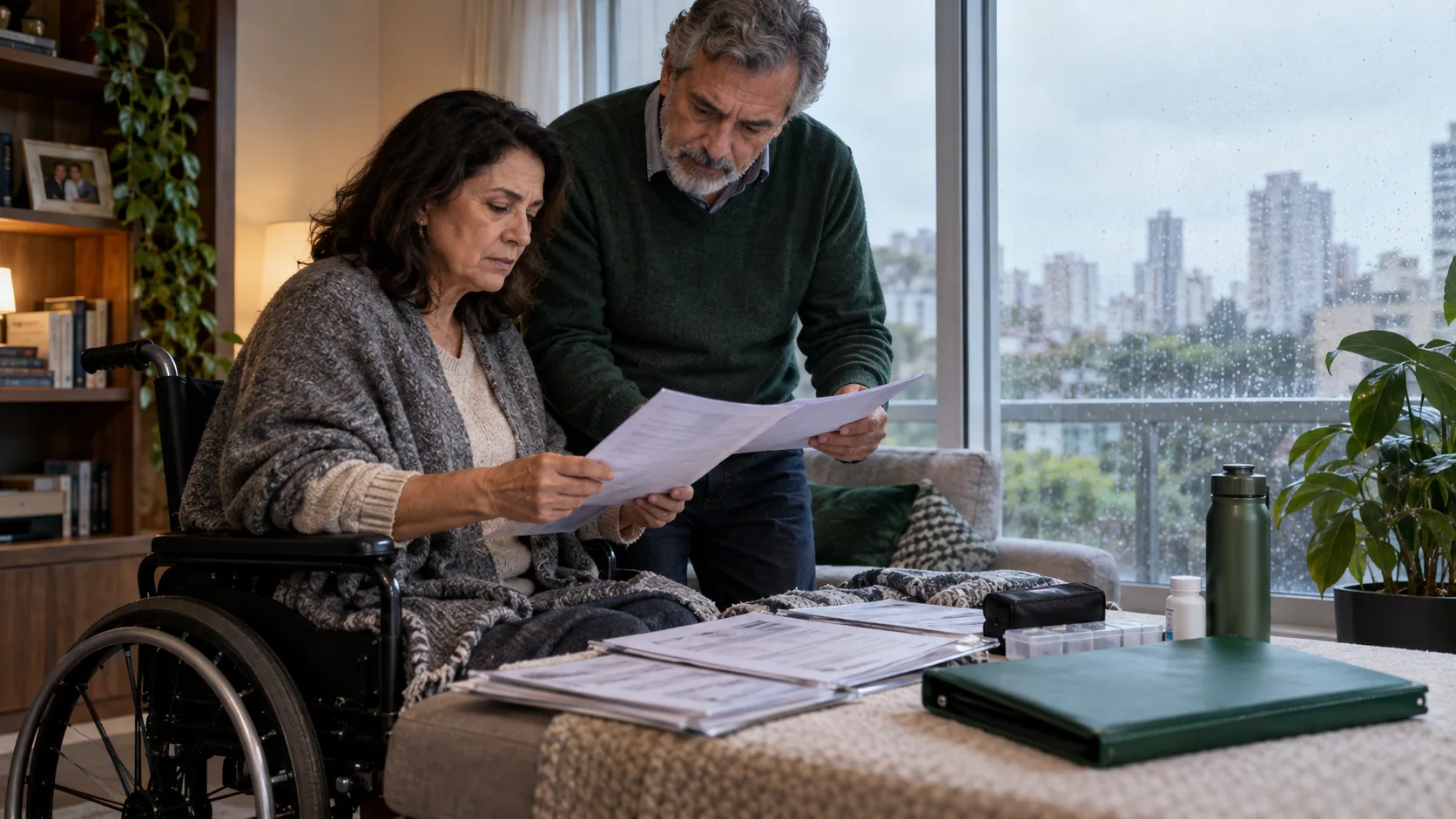 Cena editorial realista sobre Retocolite ulcerativa grave, produzida para o Garante Direito
