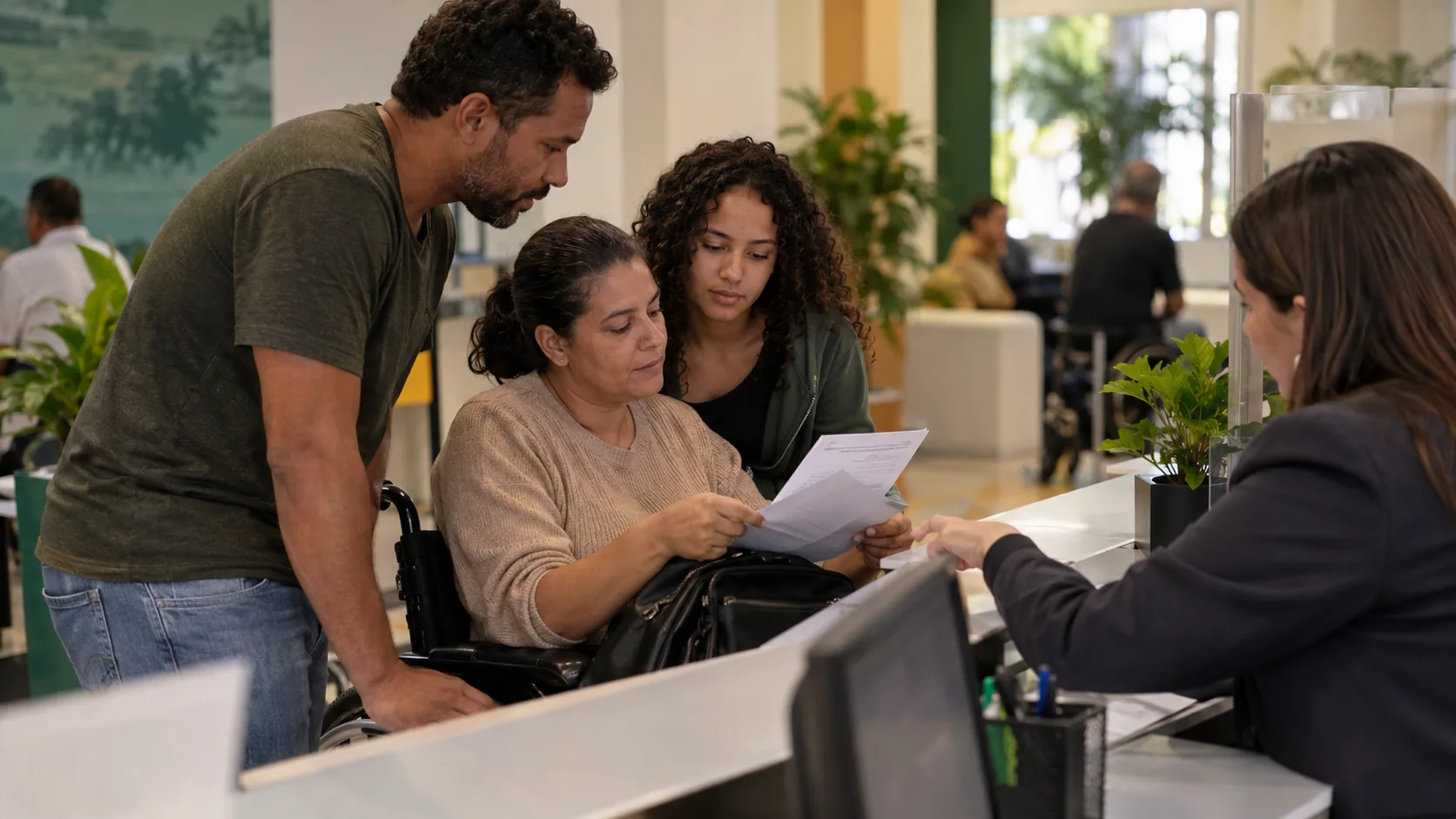 Cena editorial realista sobre Transferências por Pix na Conta, produzida para o Garante Direito